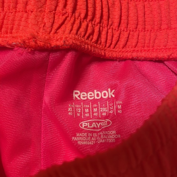 Reebok Orange/Pink Athletic Shorts Size Medium - Picture 3 of 3